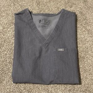 Figs Gray Catarina Scrub Top